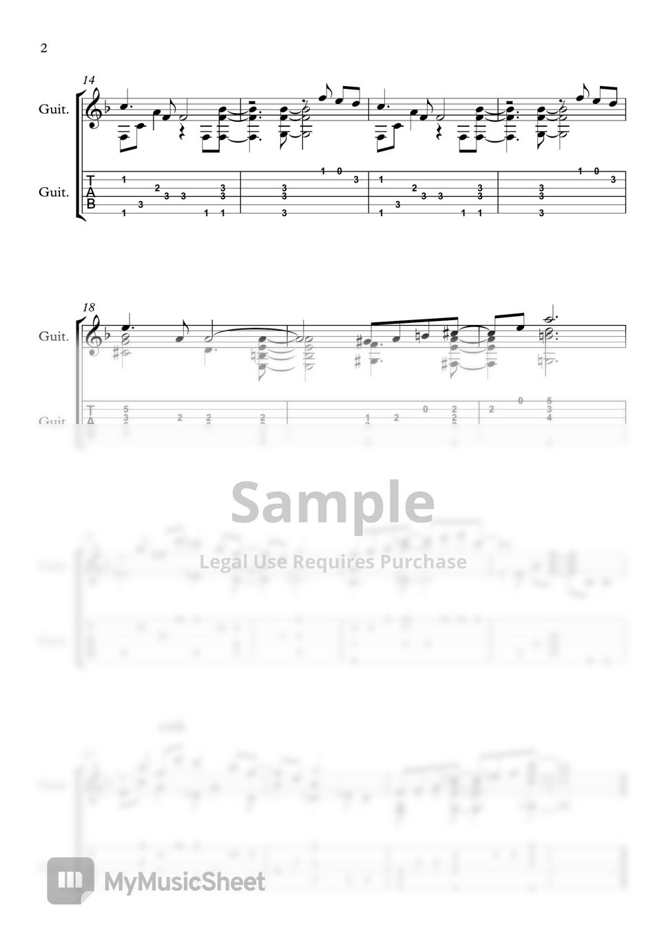 Kazumi Totaka animal crossing (Classical guitar/Guitar cover) Tab