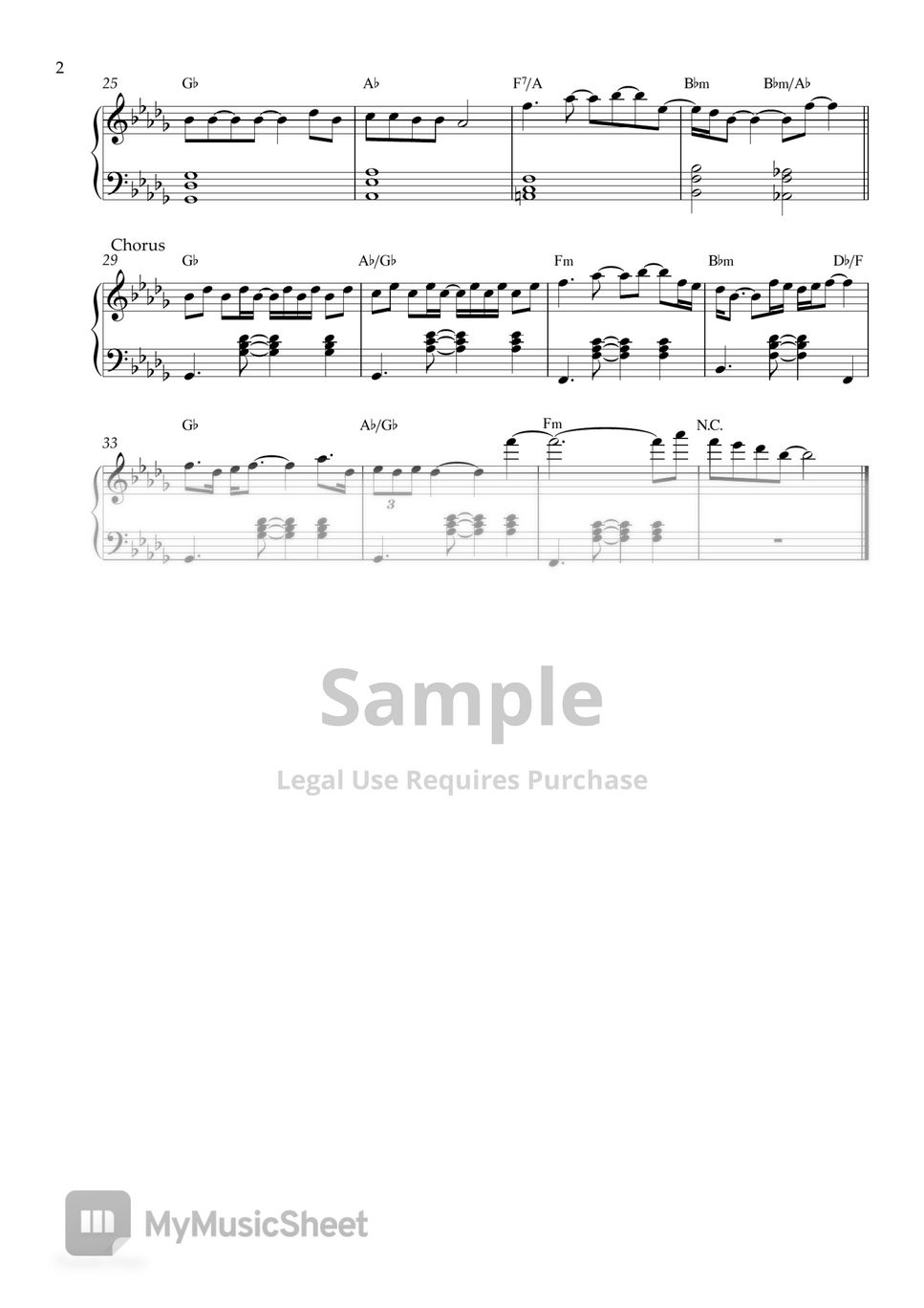Jack Black (Bowser) Peaches (MEDIUM PIANO SHEET) Sheets by Pianella Piano