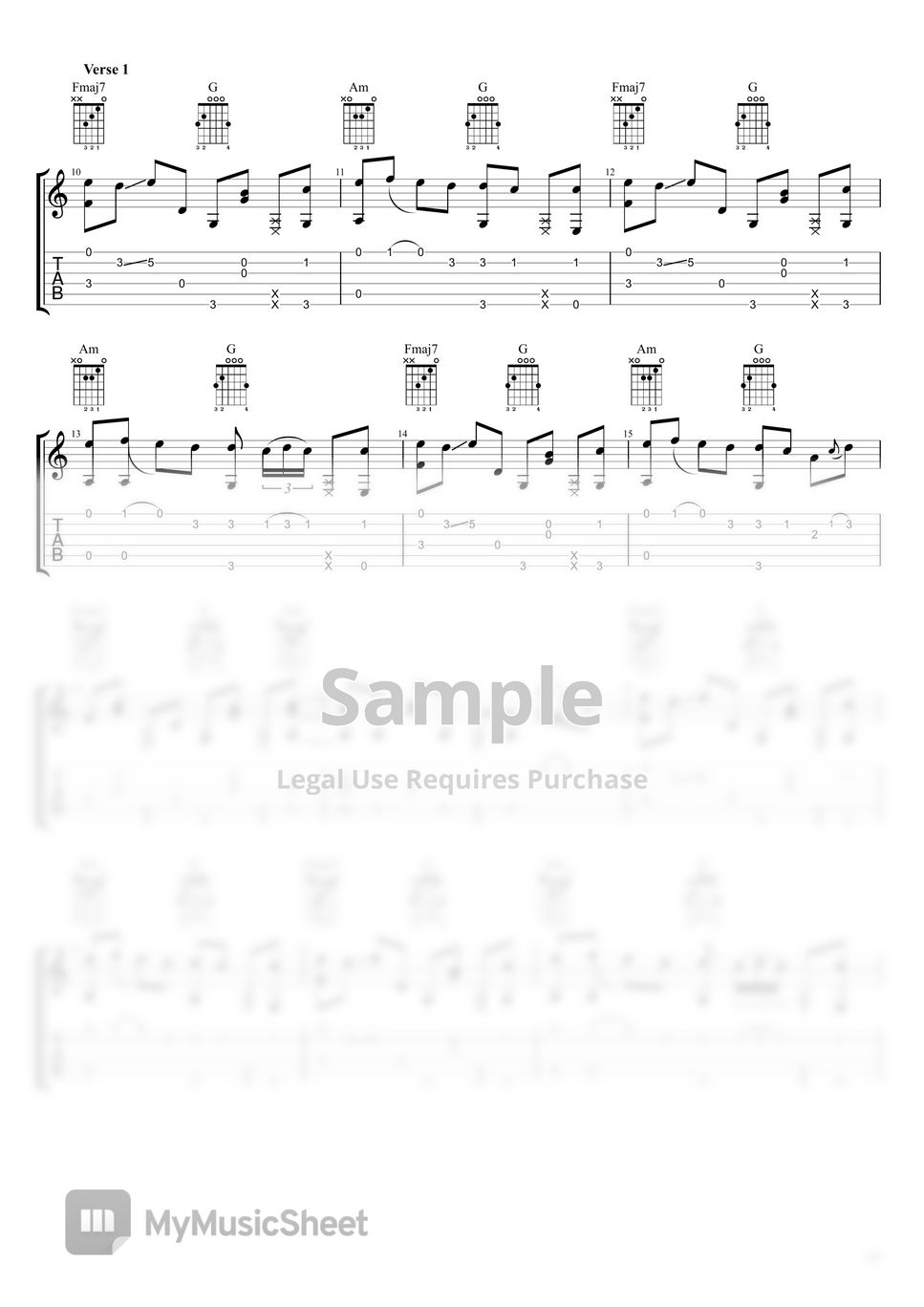 Childish Gambino Fingerstyle Guitar Redbone (Easy Version) Sheets