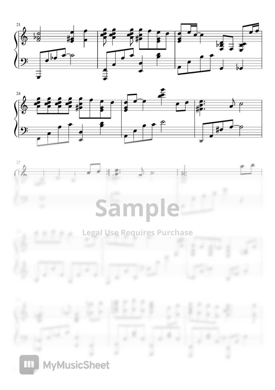 Spiriting Away OST - One Summer's Day Sheet by My Favorite Piano