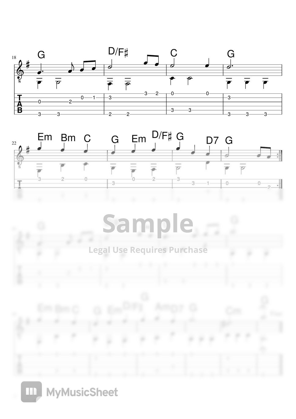 christmas-carols-the-first-noel-christmas-songs-tab-1staff-by-easy-fingerstyle