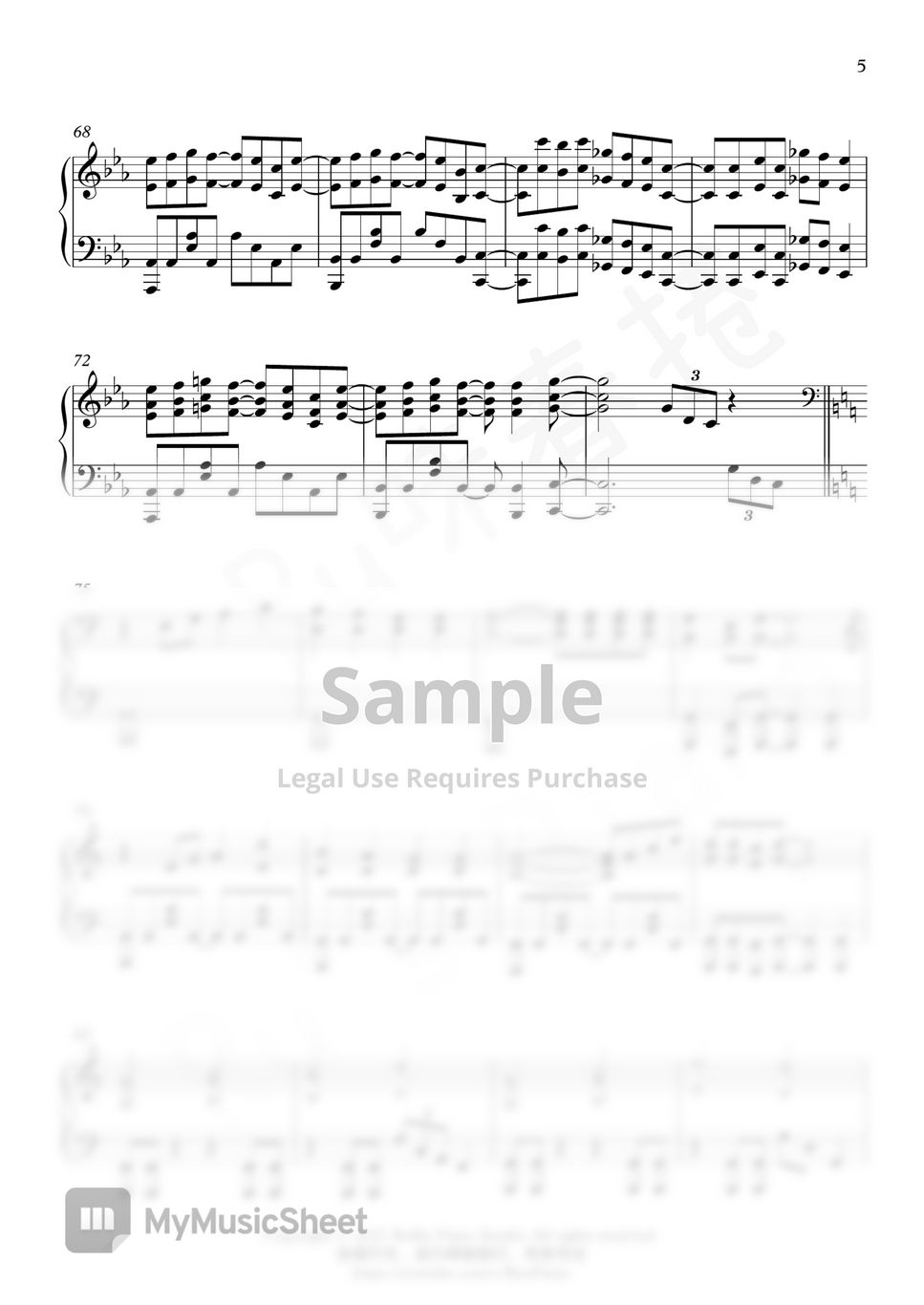 Dragon Ball Super OST - 「究極の聖戦 ULTIMATE BATTLE」 by Ru's Piano