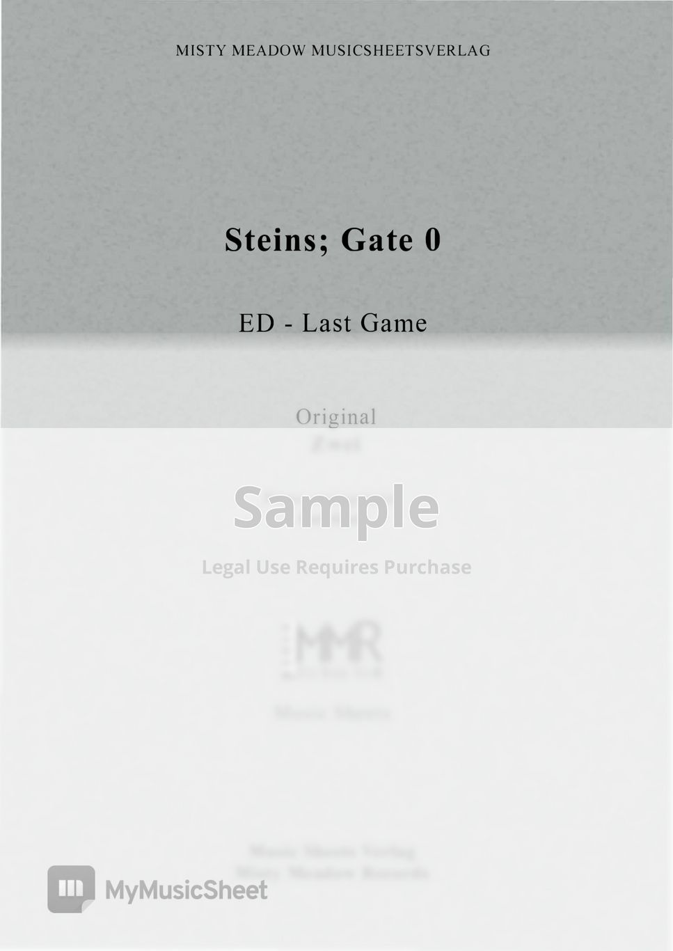 Shikura Chiyomaru - Steins;Gate 0 ED - Last Game (Piano cover) by Rolelush