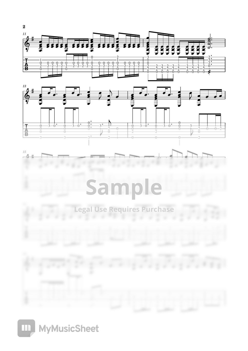 Christina Perri - A Thousand Years (guitar/fingestyletab/tab) Sheets by