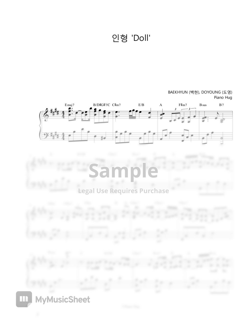 BAEKHYUN, DOYOUNG - Doll (Rewind : Blossom) by Piano Hug