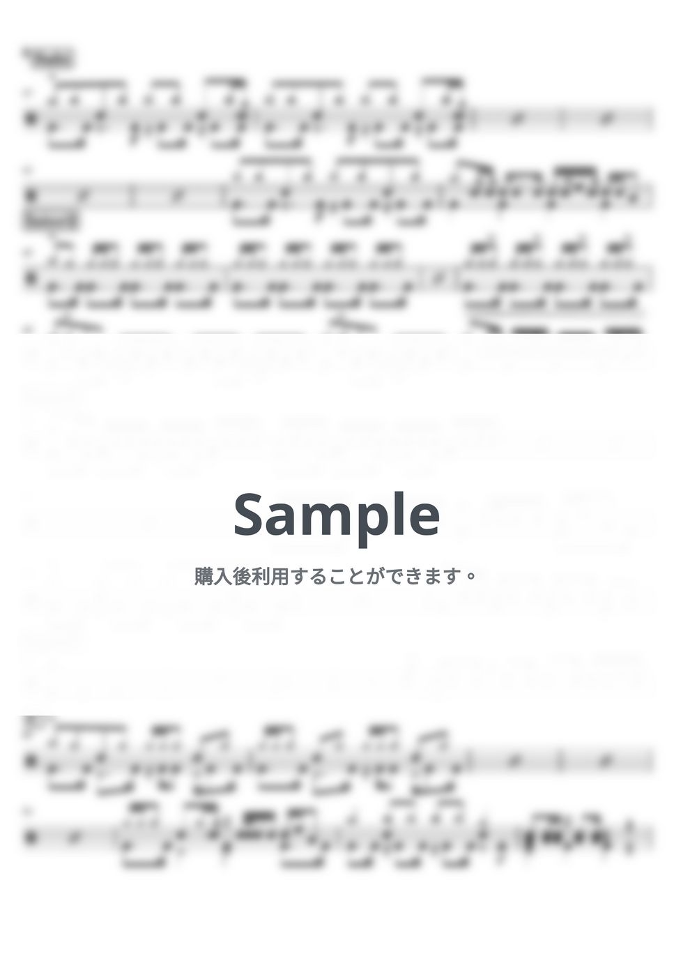 riddim saunter - Dear joyce (ドラム譜面) by cabal