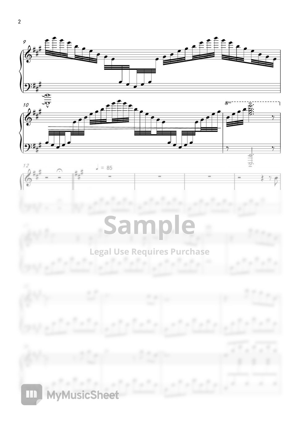 MONACA My Youth Romantic Comedy Is Wrong, As I Expected piano suite 악보 by Chleh