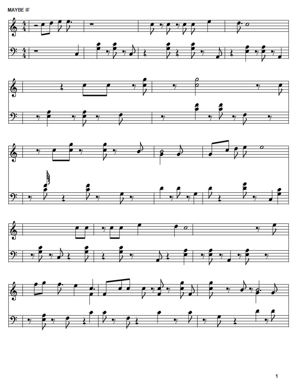 BIBI Our Beloved Summer OST Maybe If (Kdrama OST) Sheets by Ivena