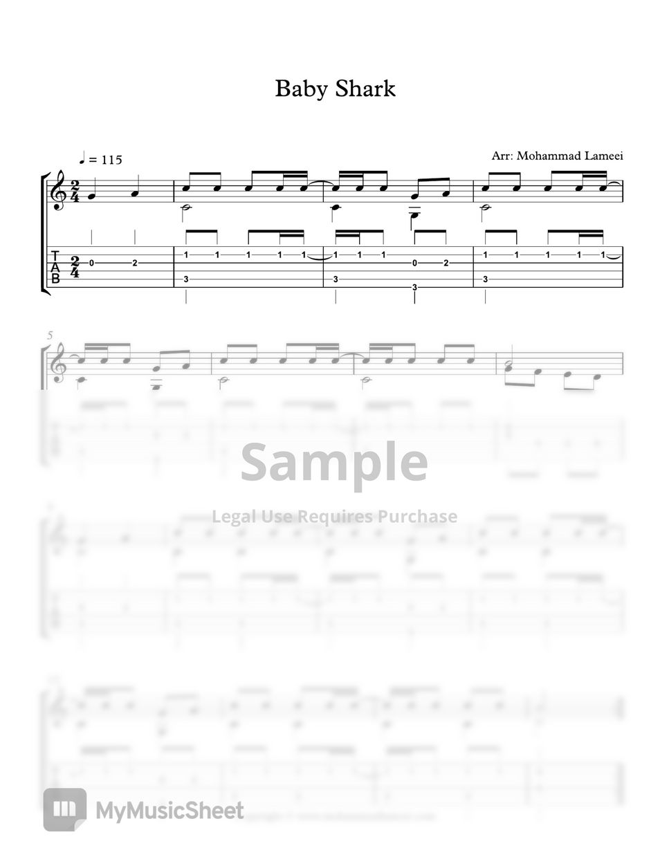 Baby Shark Tab + 1staff by Mohammad Lameei