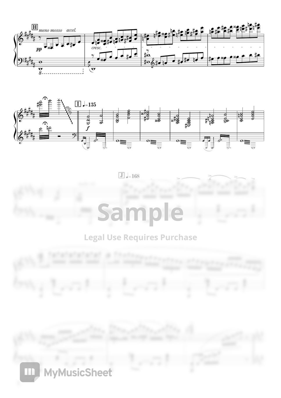 Traitor's Requiem - Jojo's Bizarre Adventure OP 9 Sheet music for Piano  (Solo)