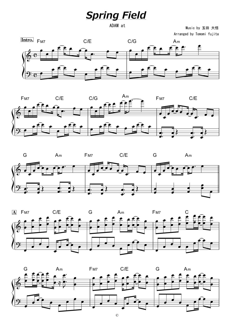 adam-at-spring-field-by-piano-score