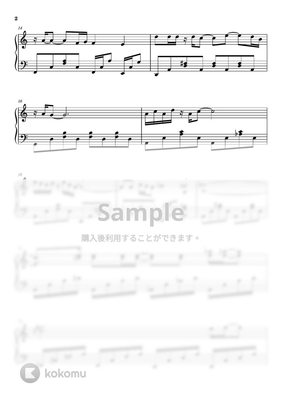 The Beatles - Something 楽譜 by Piano Go Life