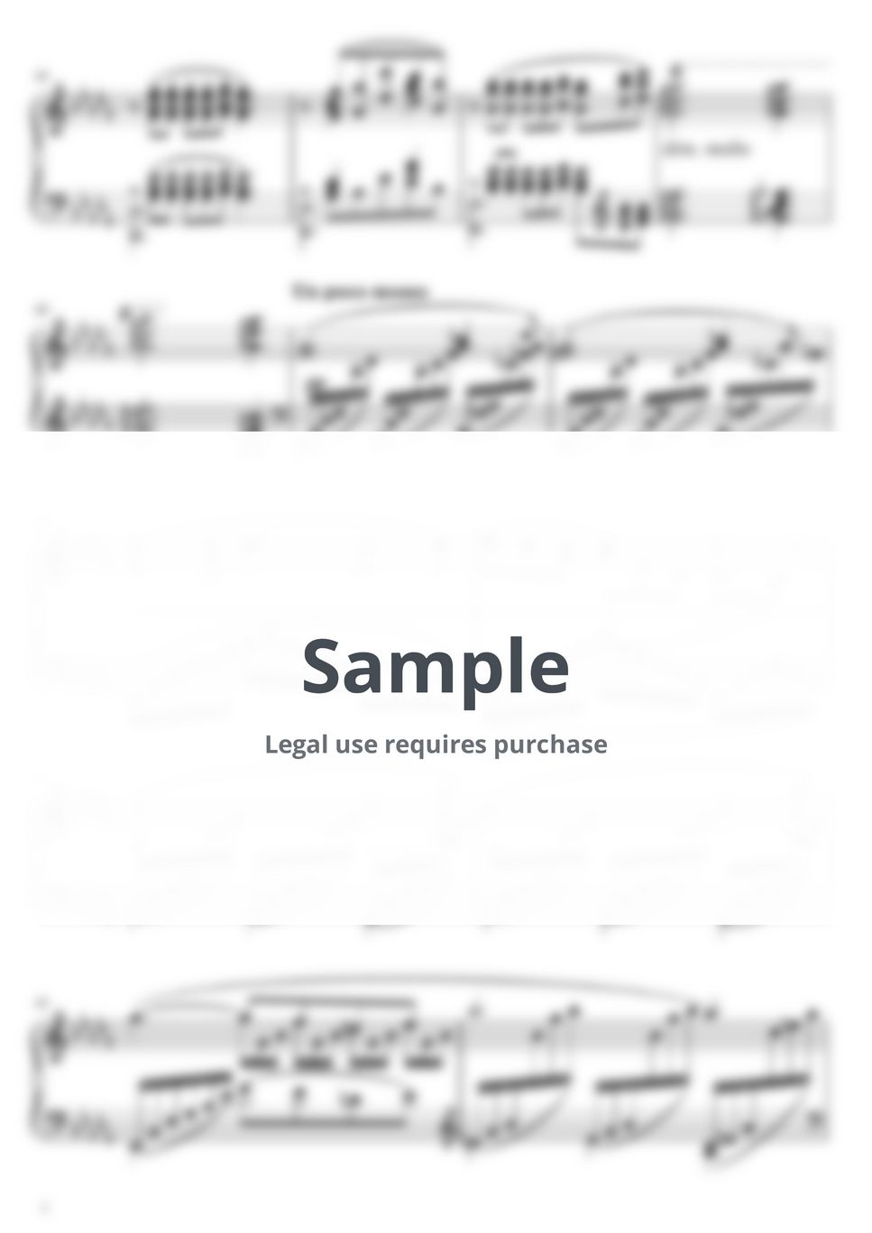 Claude Debussy Clair de Lune (piano) Sheets by Piano Tutorial Score