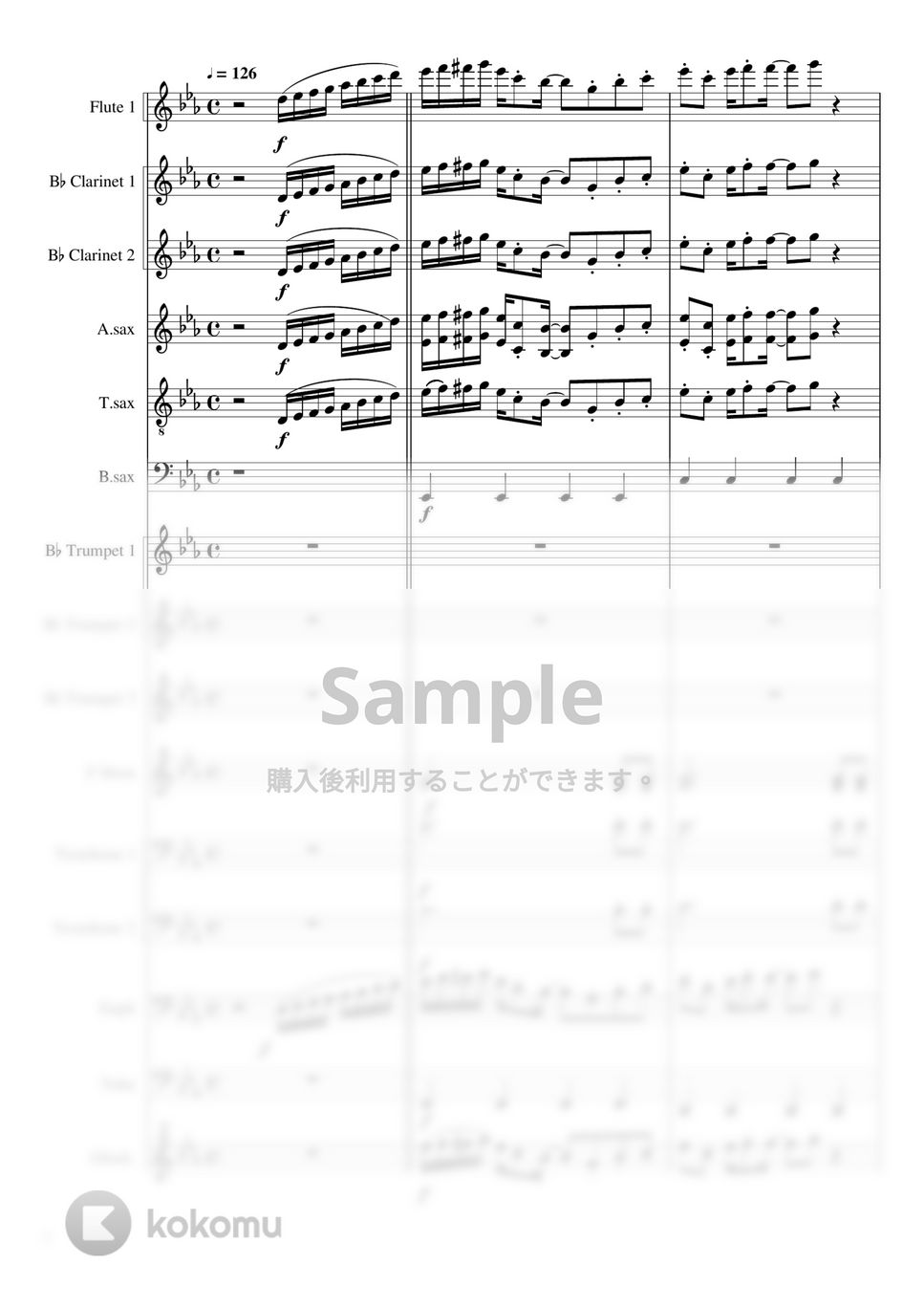 おジャ魔女どれみ - おジャ魔女カーニバル!! (吹奏楽少人数 / 実音) by orinpia music