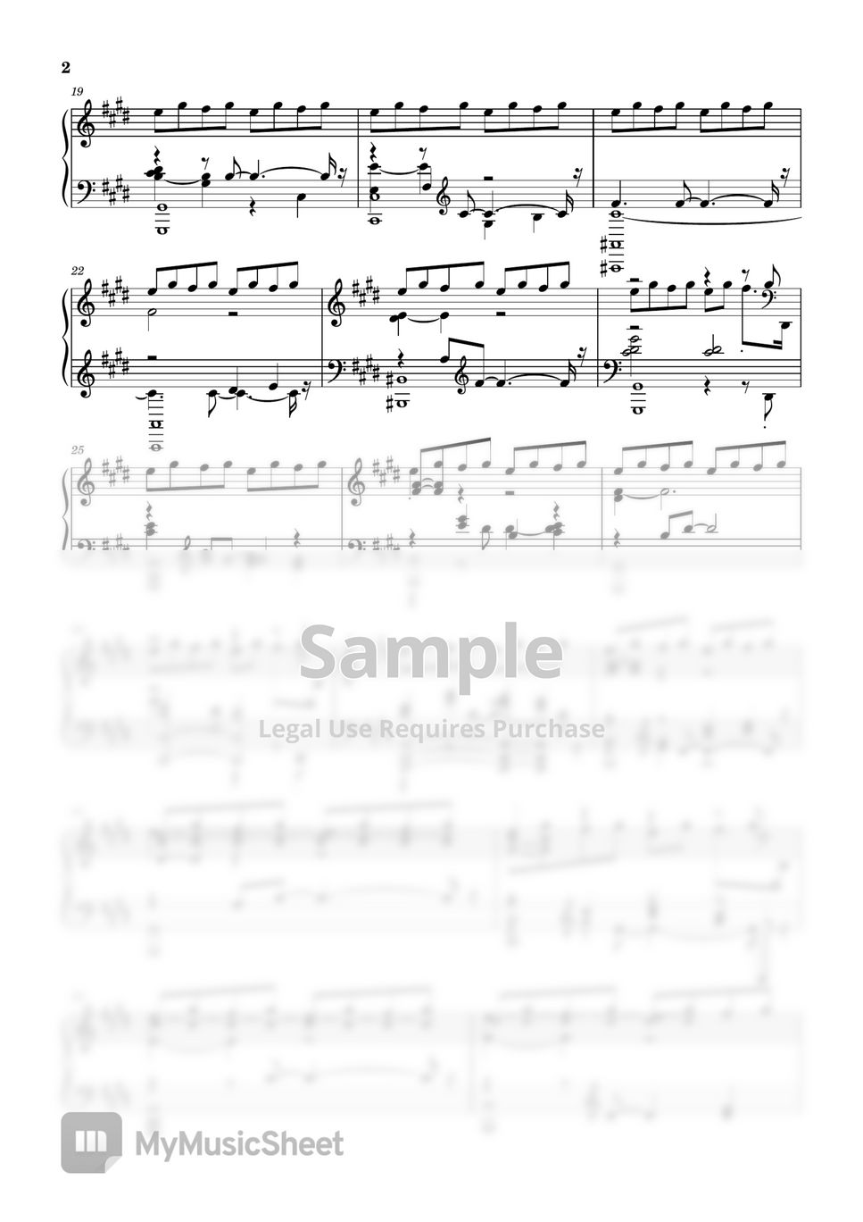 Toshio Masuda - Kimimaro's Demise Piano Sheet Music - Naruto - Jearady Piano by Jearady Piano