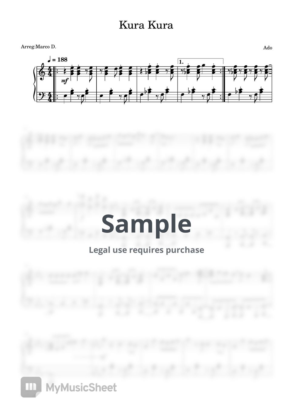 Ado Kura Kura Sheets by Marco D.