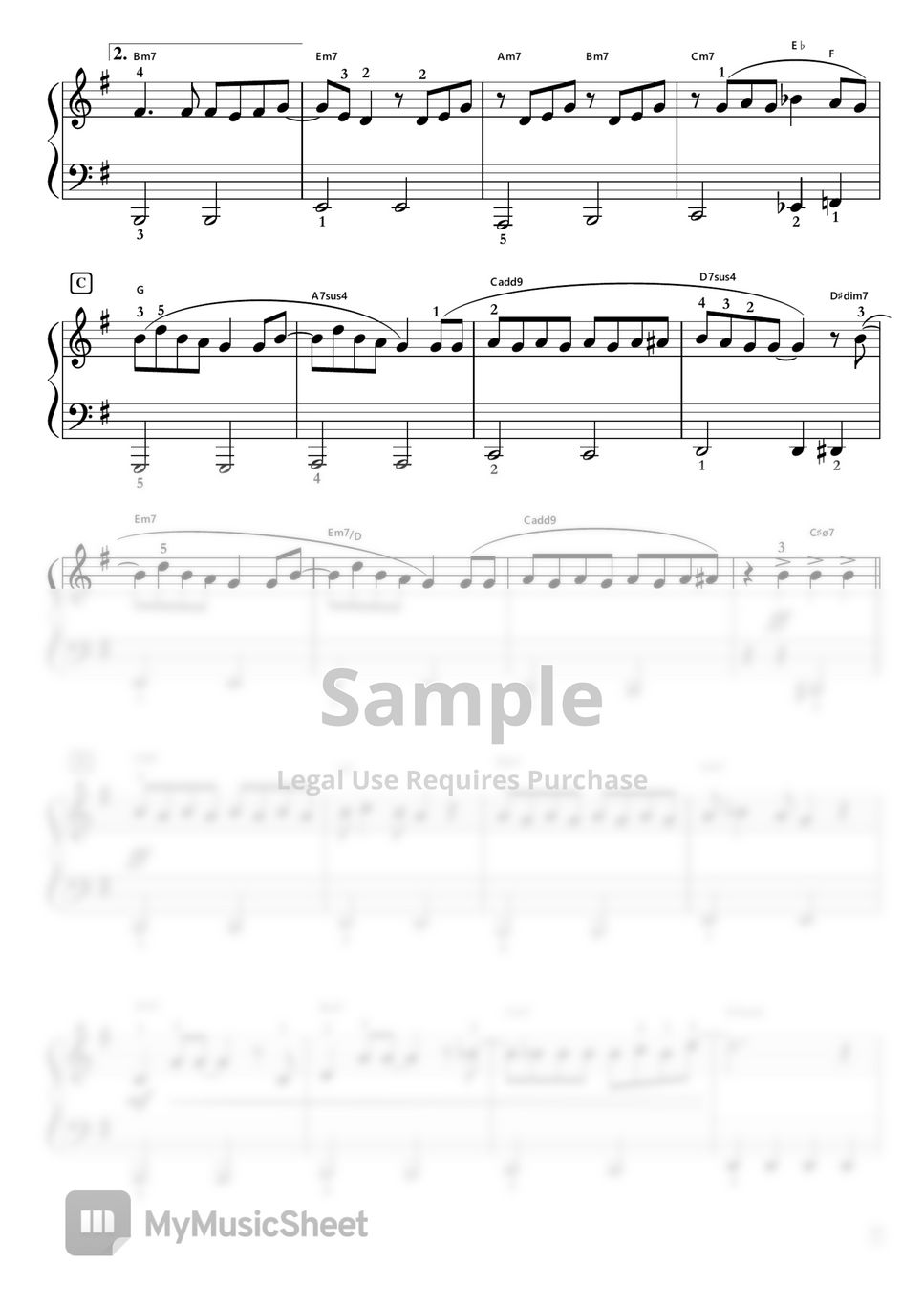 大石昌良 - サインはB-New Arrange Ver.- (ピアノソロ（初級)) by アヤネ・セリーヌ