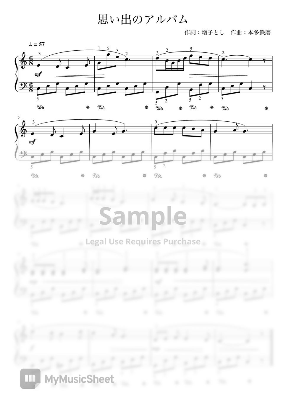 Album of Memories (Cdur/Pianosolo beginner) Sheets by pfkaori