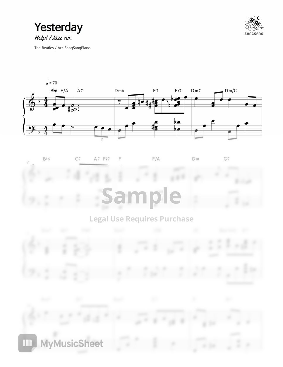Beatles The 楽譜と歌詞集190曲