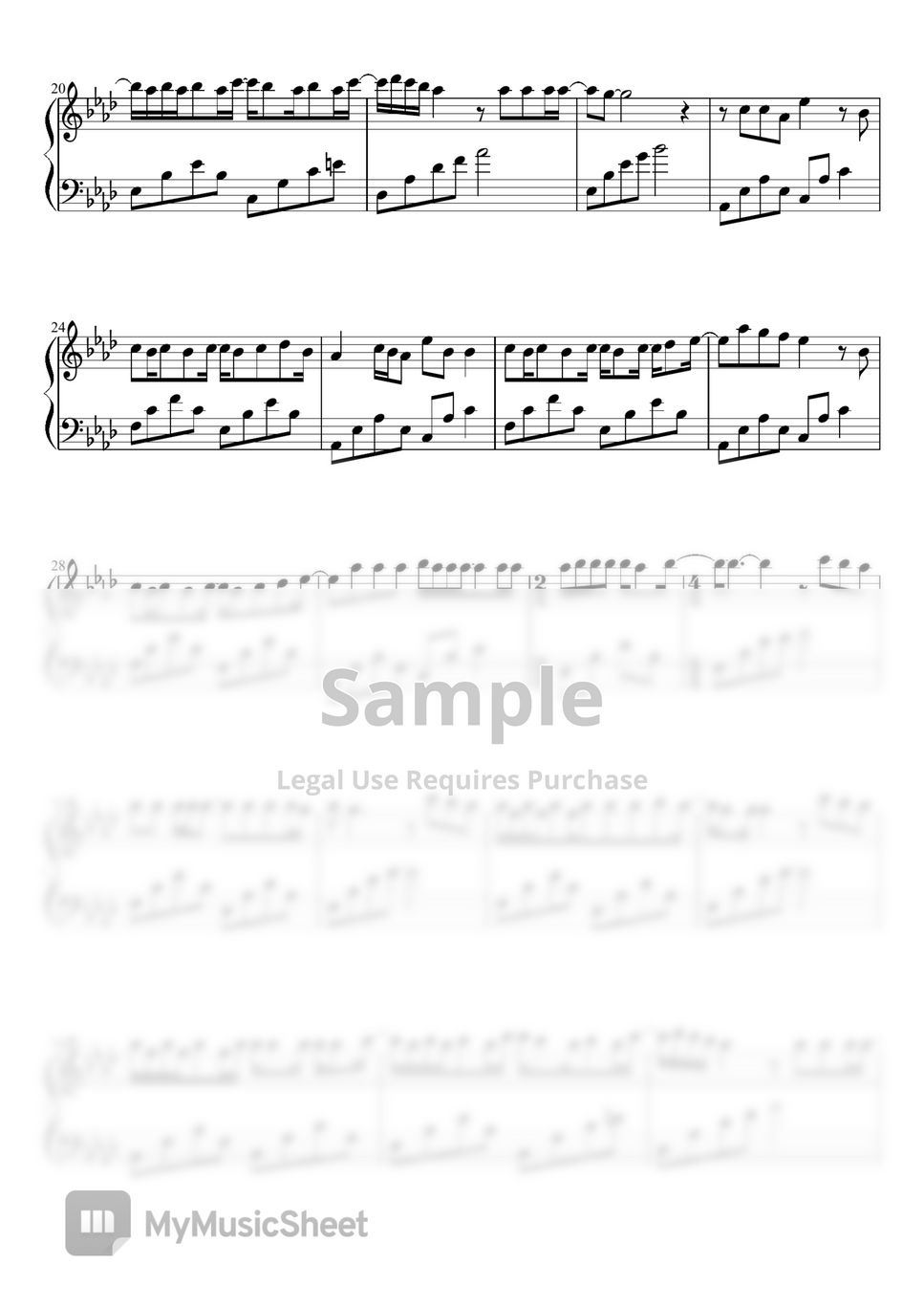 Kelly Clarkson Because of You 악보 by Henry William