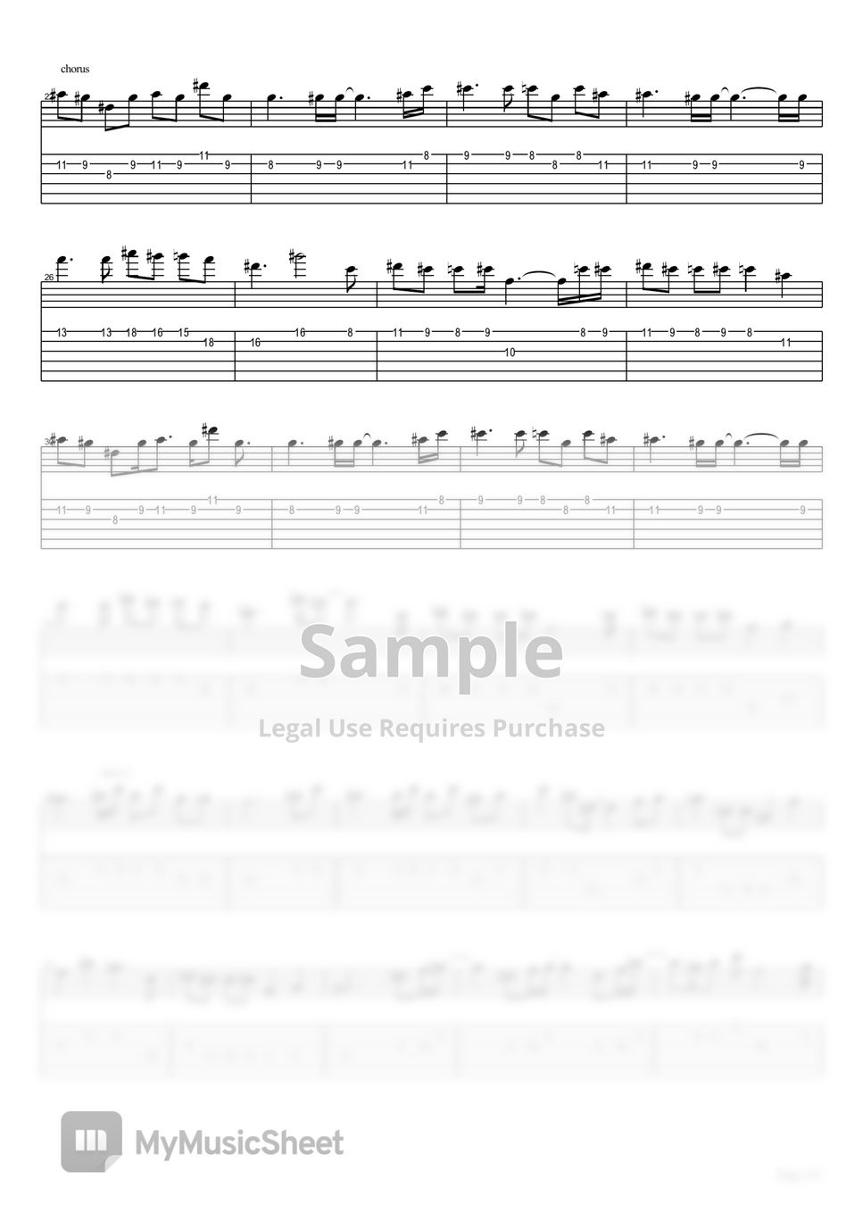  guitar instrumental cover tab 1staff by eric lo