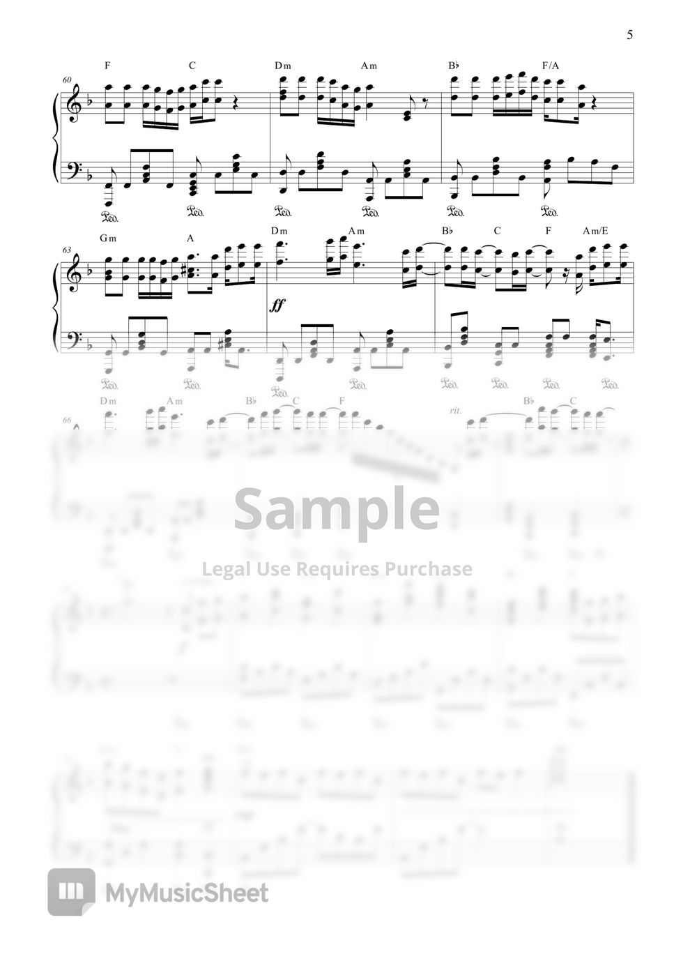 Masaki Suda - Nizi (虹 - 菅田将暉) ピアノ楽譜PDF | CANACANA family