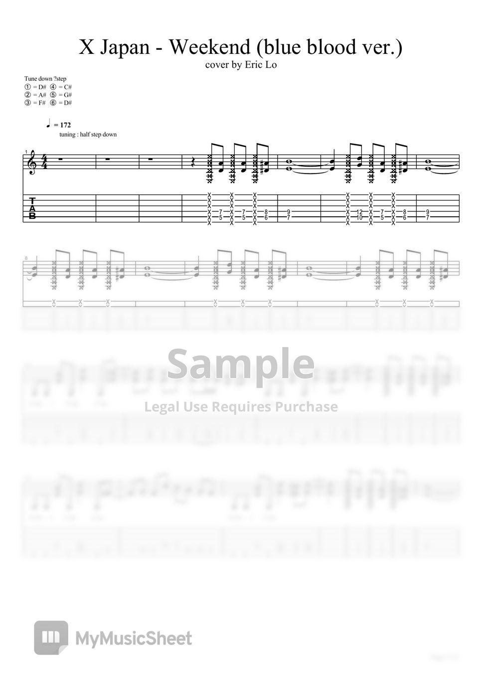x-japan-weekend-guitar-cover-tab-1staff-by-eric-lo