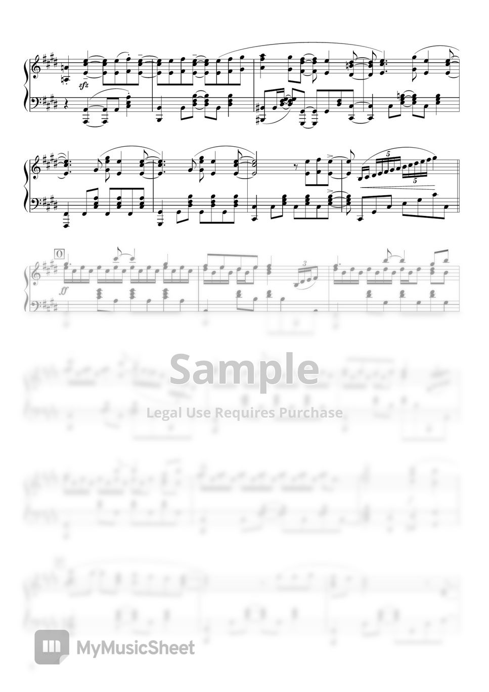 Play Hyōri Ittai ED5 (Hunter X Hunter) Music Sheet