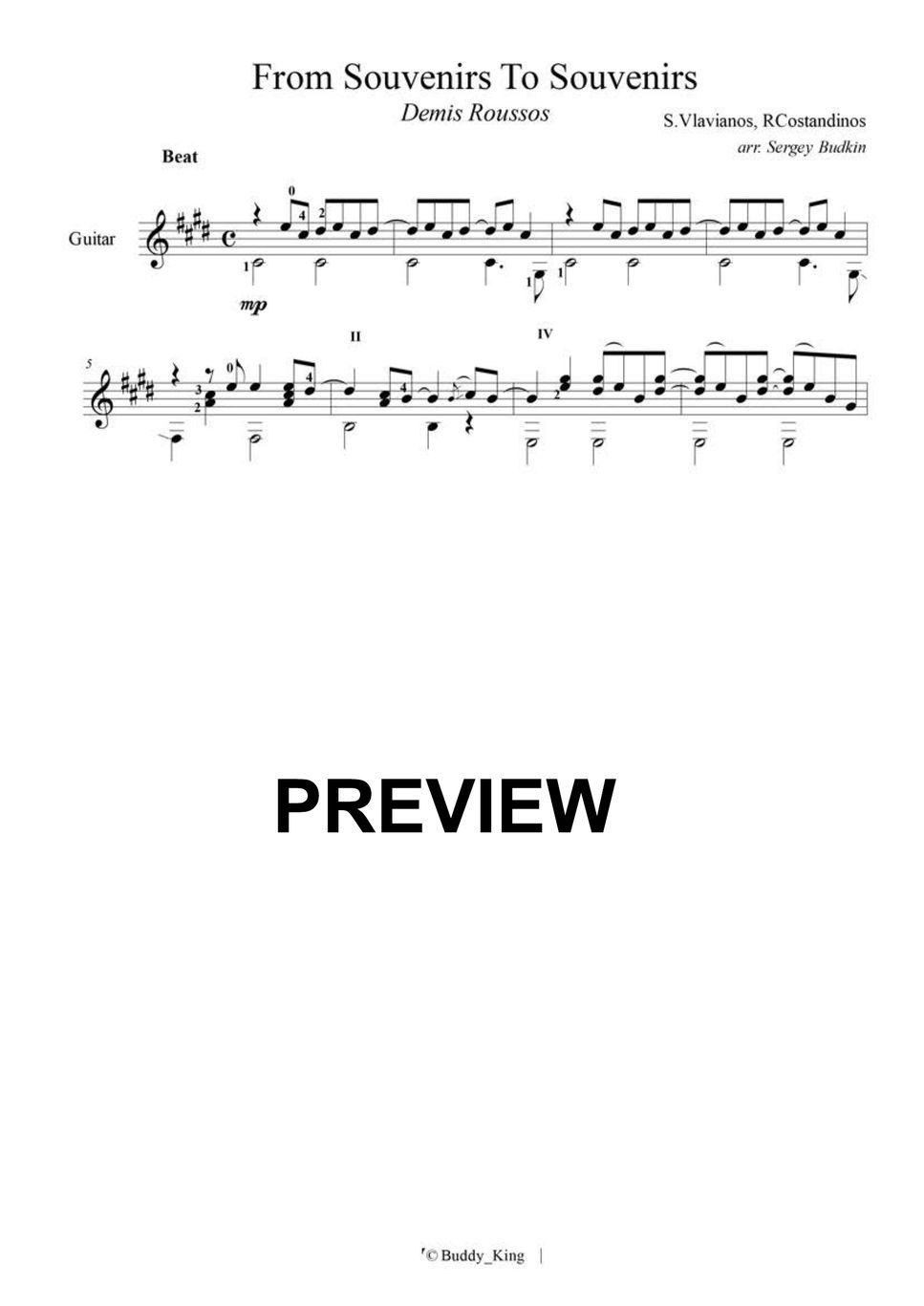 demis-roussos-from-souvenirs-to-souvenirs-sheet-by-buddy-king