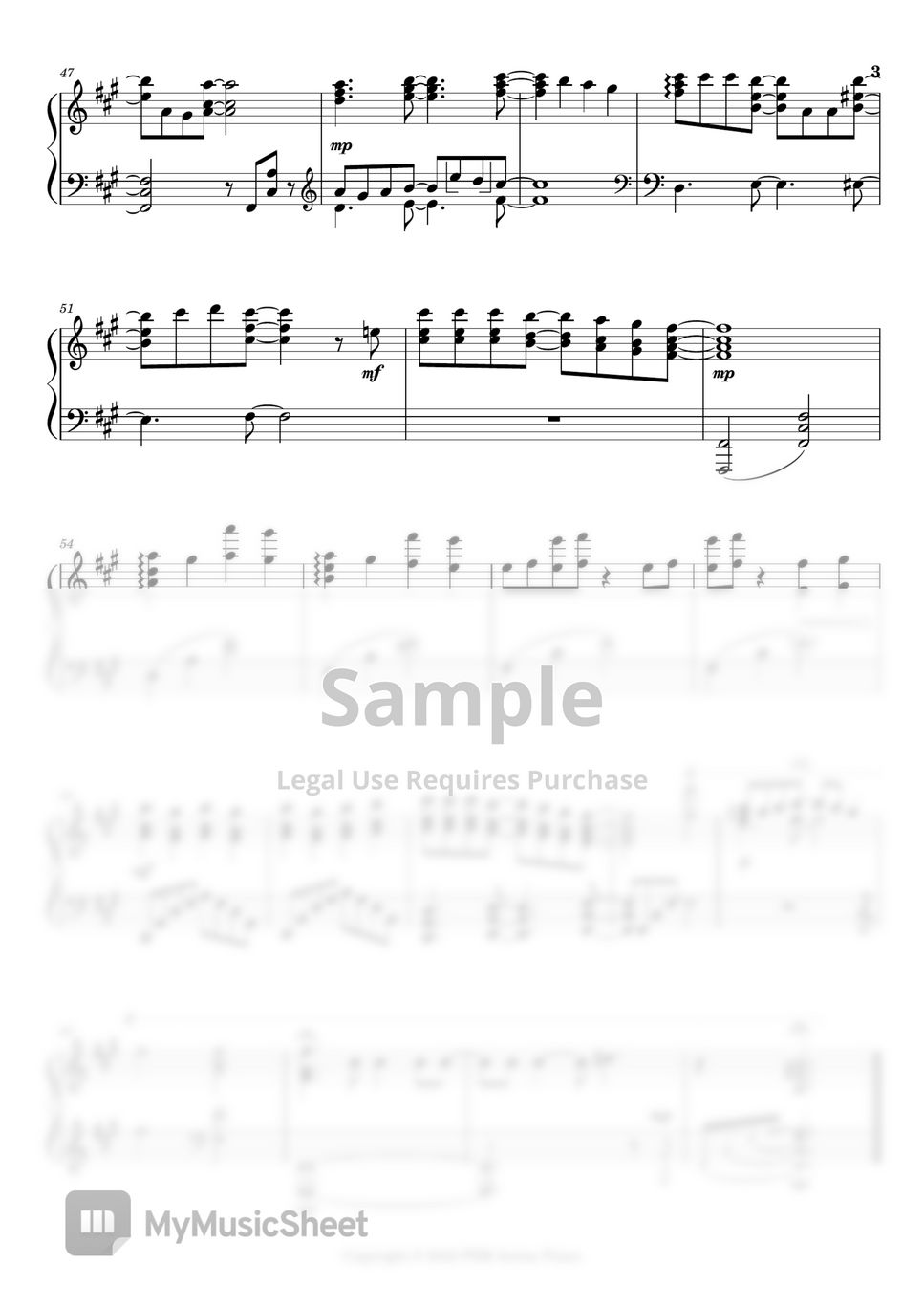 Hikaru Nara - Your Lie In April OP by Goosehouse Sheet music for Piano  (Solo) Easy