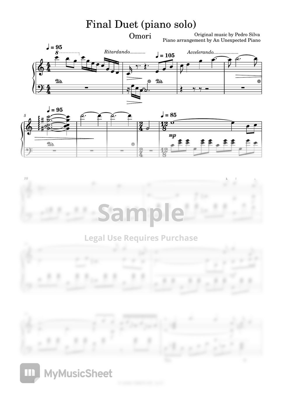 Omori Final Duet Sheets By An Unexpected Piano 6695