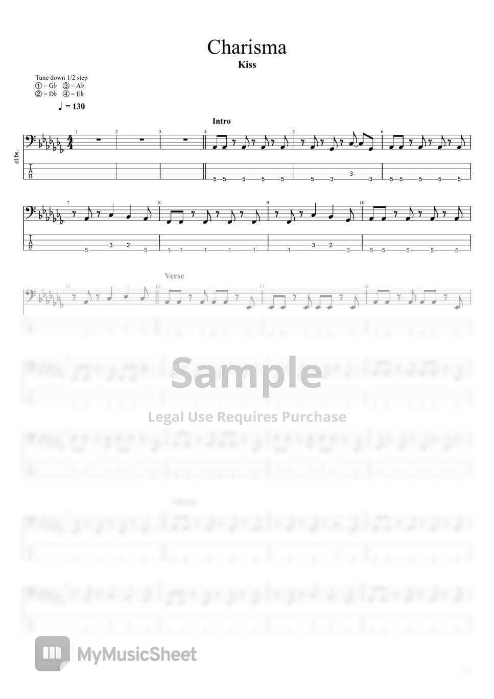 KISS Charisma Sheets by pdb