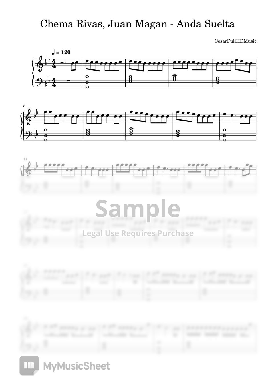 Chema Rivas & Juan Magan Anda Suelta Sheets