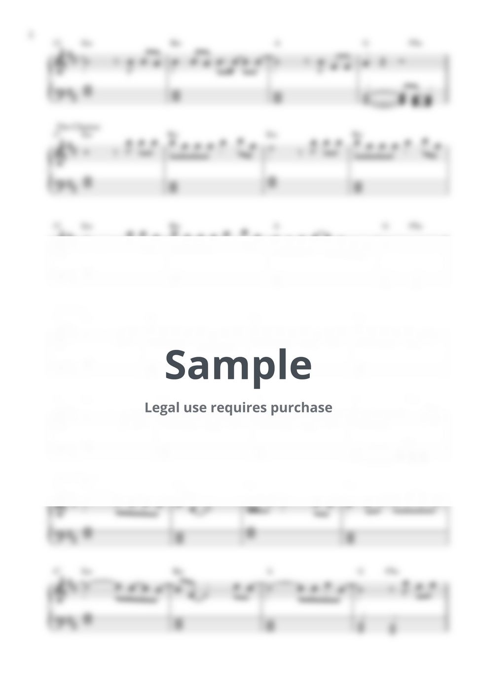 Billie Eilish - LUNCH (MEDIUM PIANO SHEET) by Pianella Piano