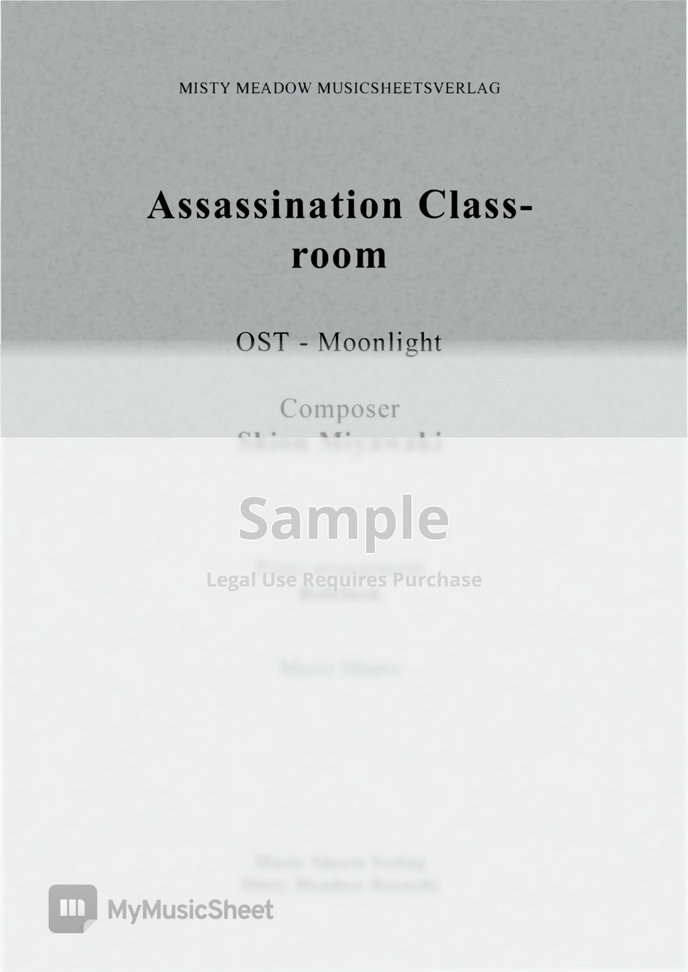 Shion Miyawaki - Assassination Classroom OST - Moonlight (piano) by Rolelush
