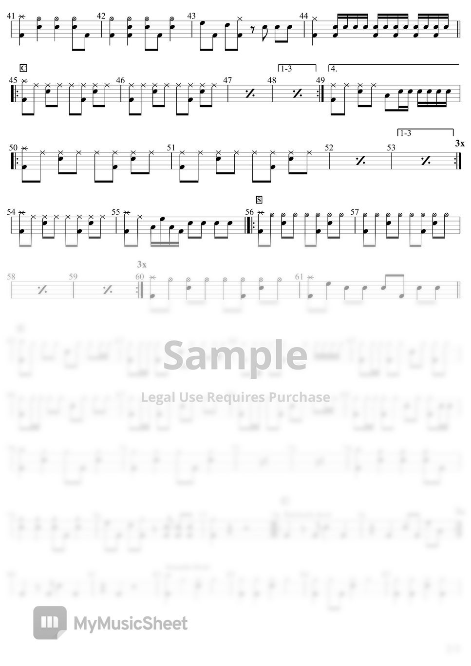 YOASOBI - あの夢をなぞって(Ano yume o nazotte/Tracing A Dream)) (Drum) Sheets ...