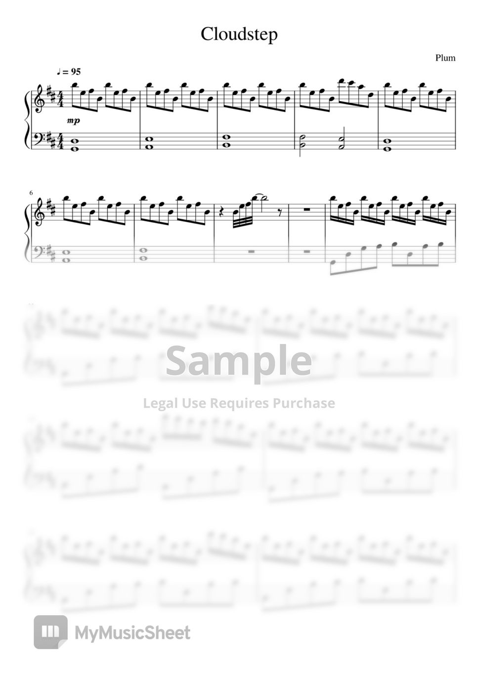 Plum Cloudstep Sheets