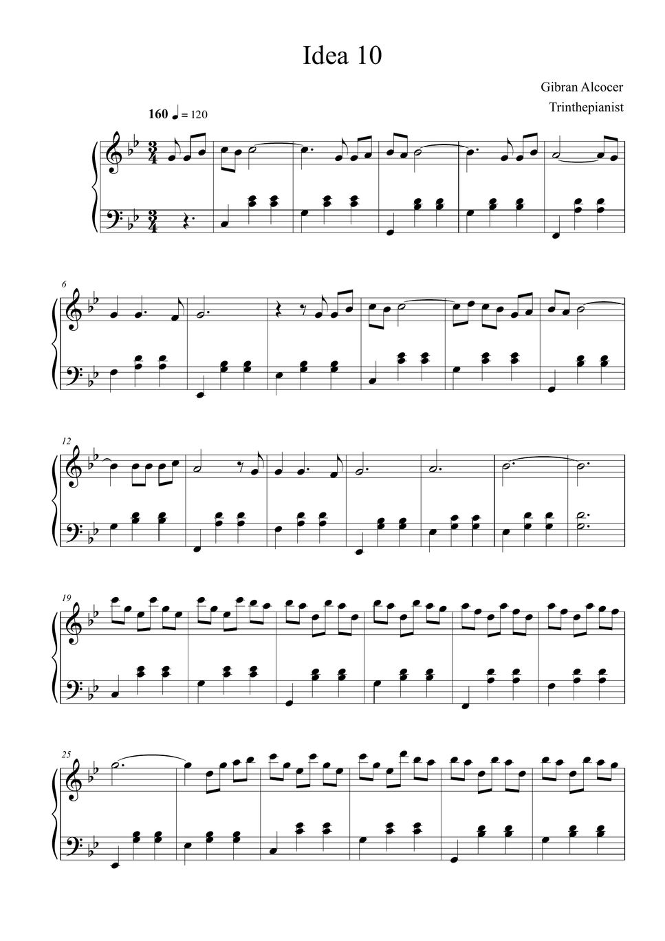 Gibran Alcocer - Idea 10 Nuty by Trinthepianist