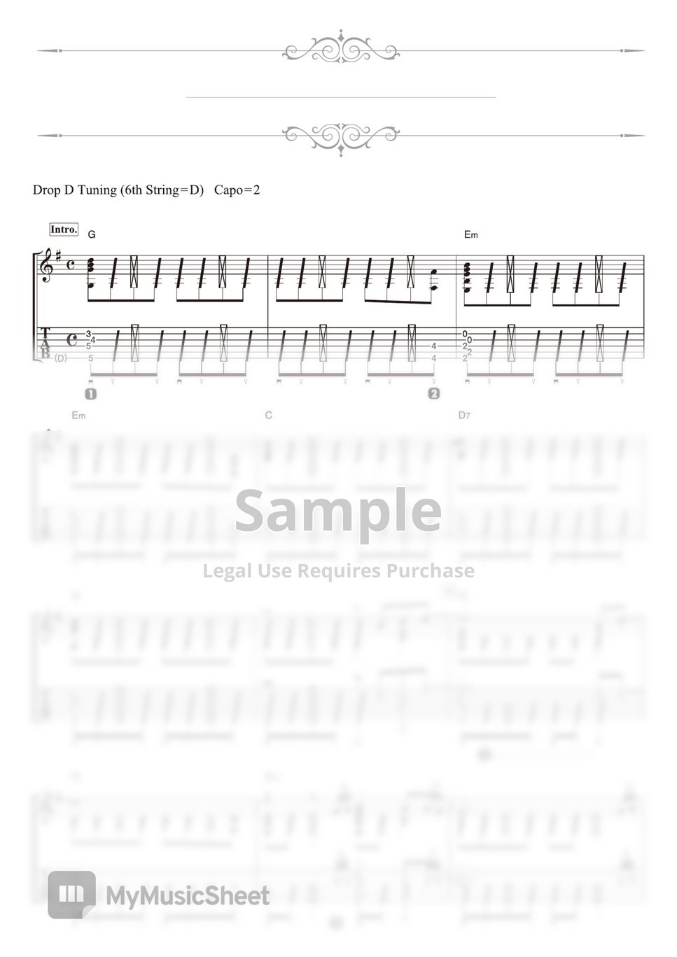 John Lennon Stand by Me (Solo Guitar) Sheets by Daisuke Minamizawa