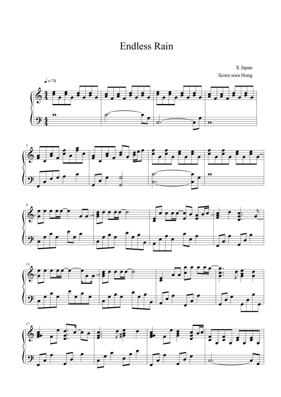 x-japan-endless-rain-piano-sheet-collection-online-gbu-hamovniki-ru