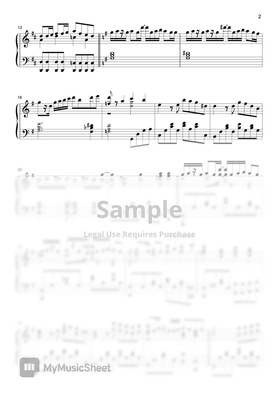 YOASOBI - love letter 악보 by THETA PIANO