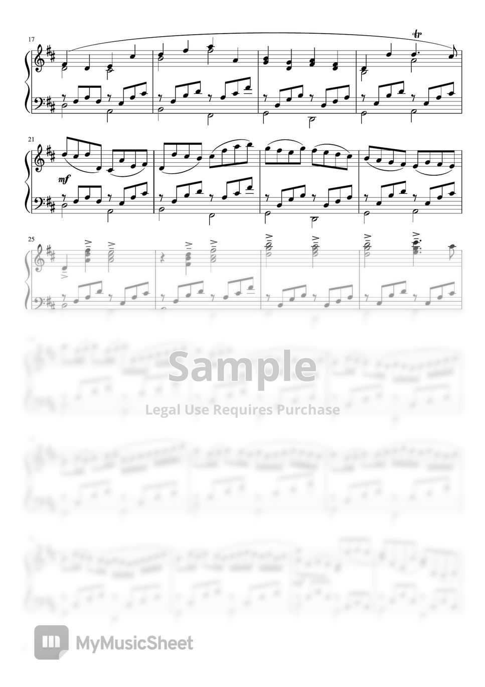J.Pachelbel - Canon (Ddur・Intermediate to advanced piano solo) by pfkaori