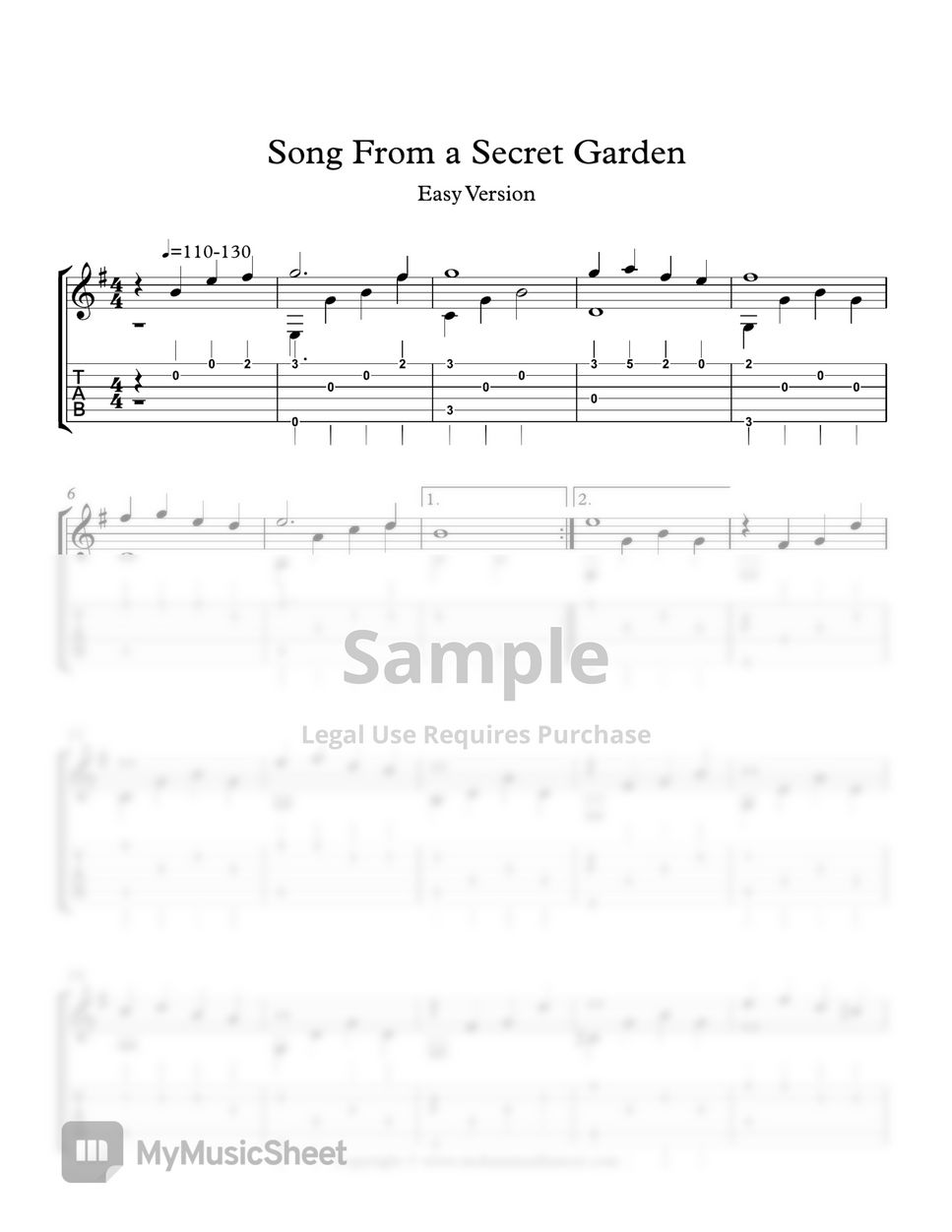 Secret Garden - Secret Garden Easy version by Mohammad Lameei