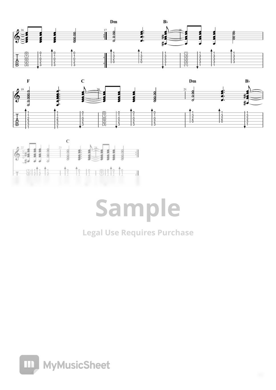 Френдзона - последний экзамен разбор + табы 악보 by Marin Guitar