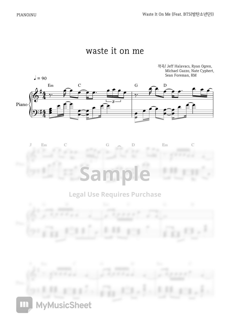 Steve Aoki - Waste It On Me feat. BTS PIANOiNU