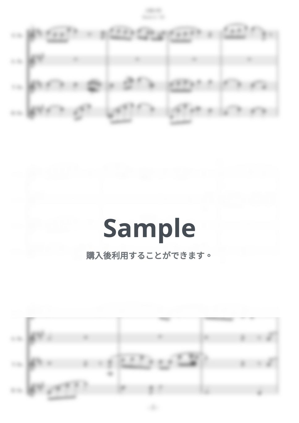 Mrs. GREEN APPLE feat. 井上苑子 - 点描の唄(feat. 井上苑子) (サックス四重奏/原調C-Major) by studio Pon