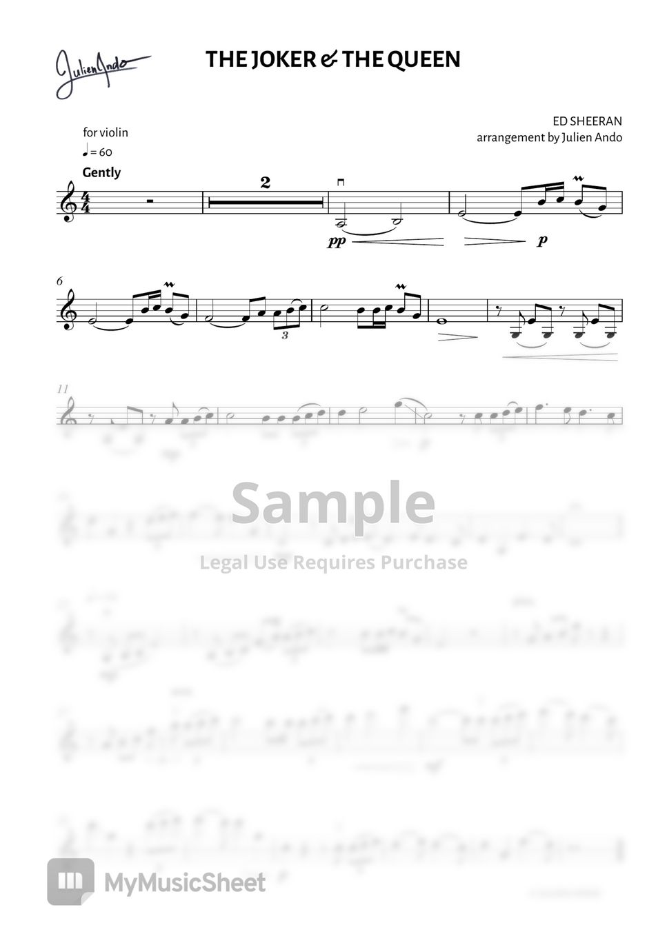 Ed Sheeran, Taylor Swift - The Joker And The Queen by Julien Ando