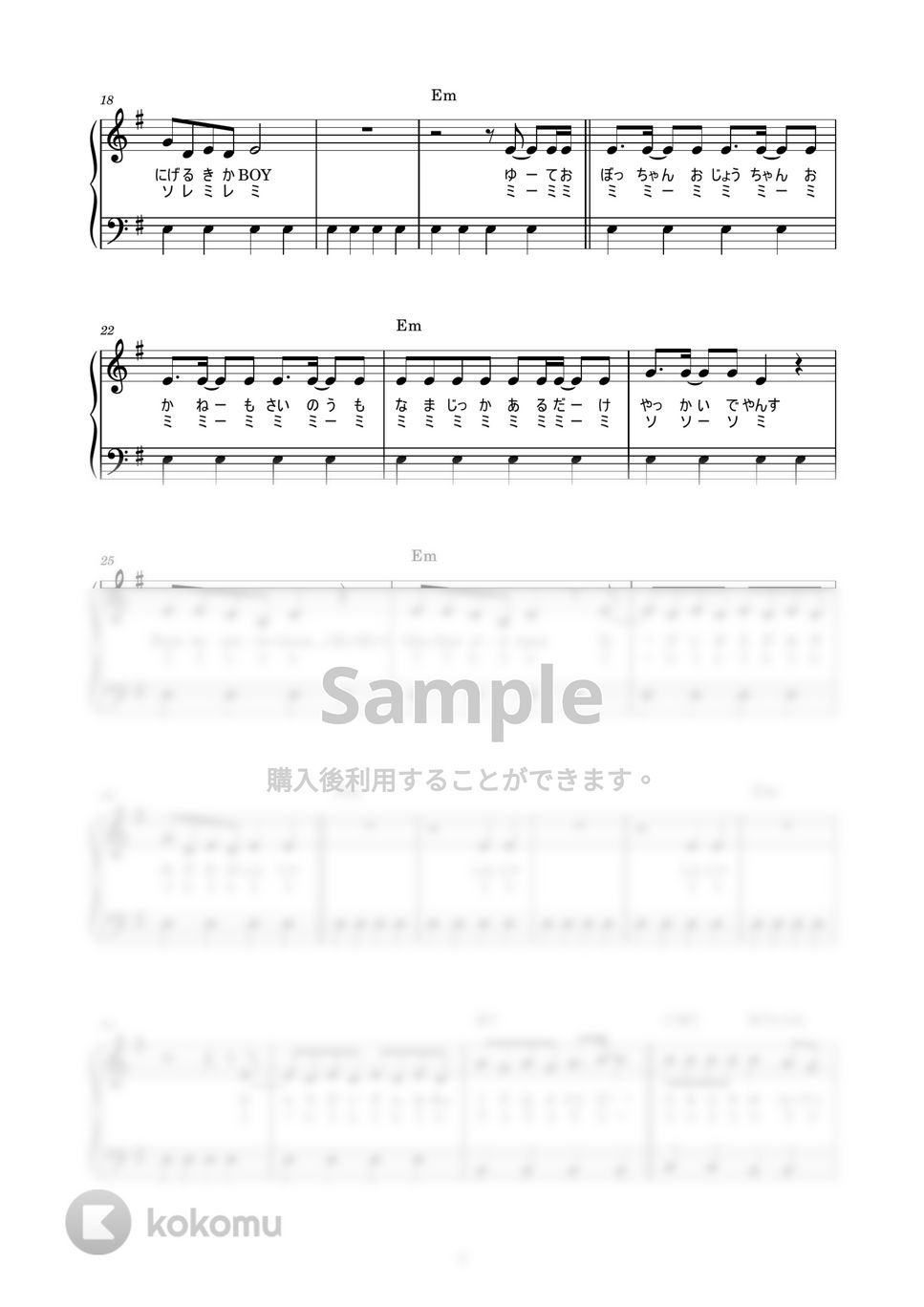 みきとP feat.鏡音リン - ロキ (かんたん / 歌詞付き / ドレミ付き / 初心者) by piano.tokyo