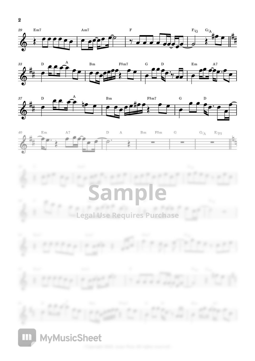 Lee Mujin 이무진 - Traffic Light 신호등 (Flute Sheet Music Easy) by sonye flute