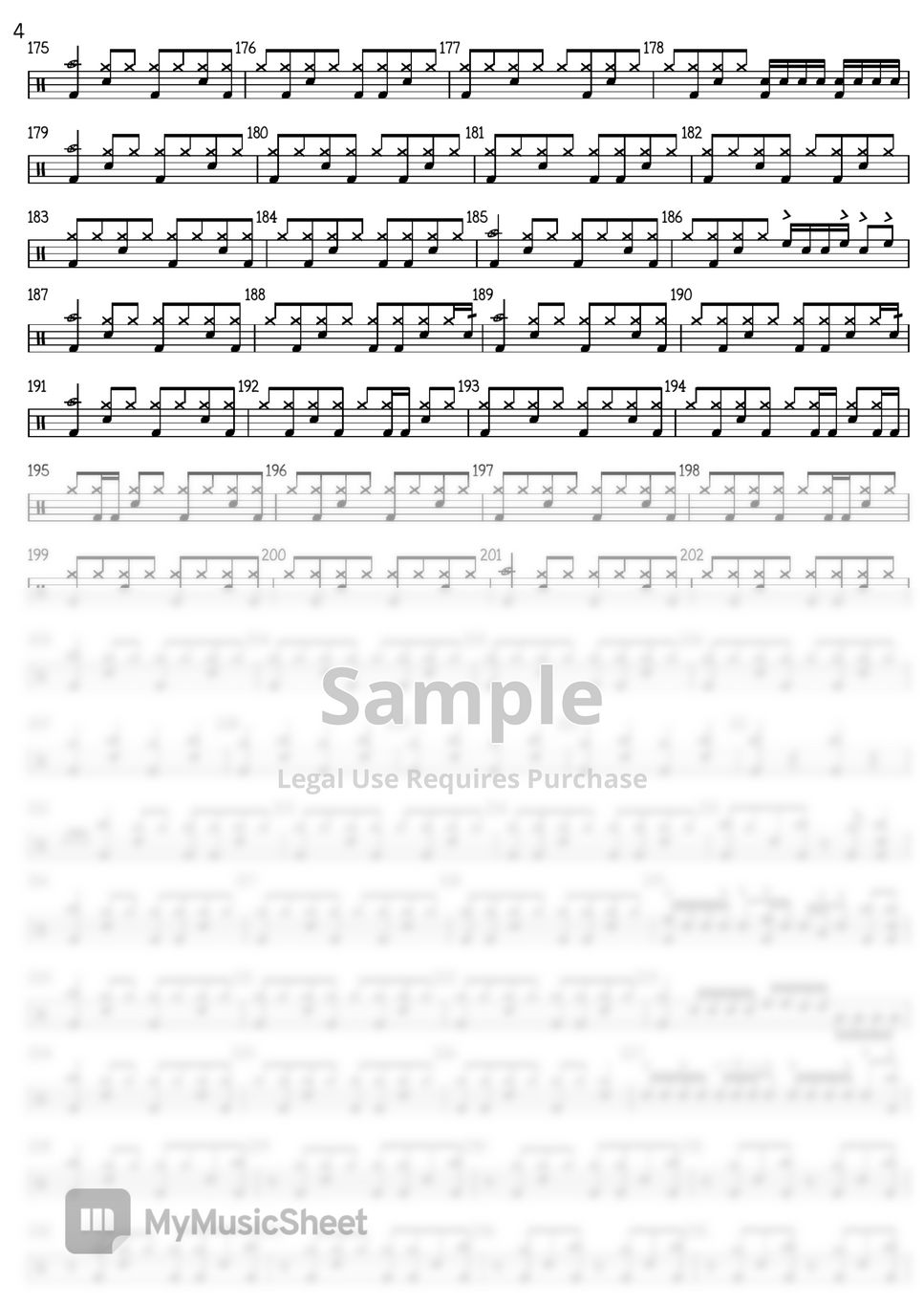 deep purple - Highway star (원곡 그대로) Sheet Music by anidrum